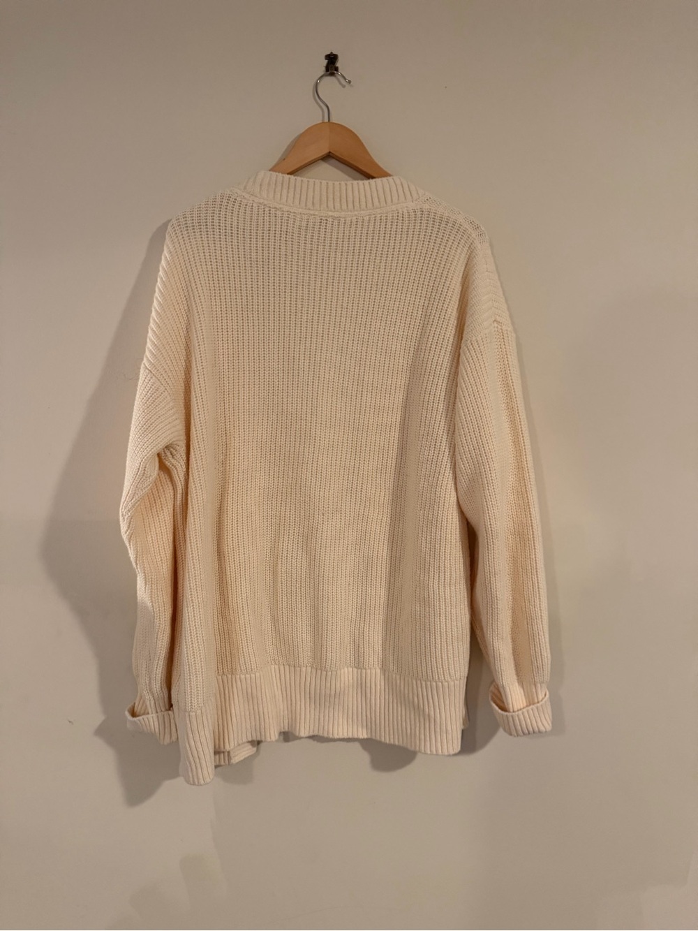 Faherty Cream Ribbed Knit Sweater - Picture 6 of 6